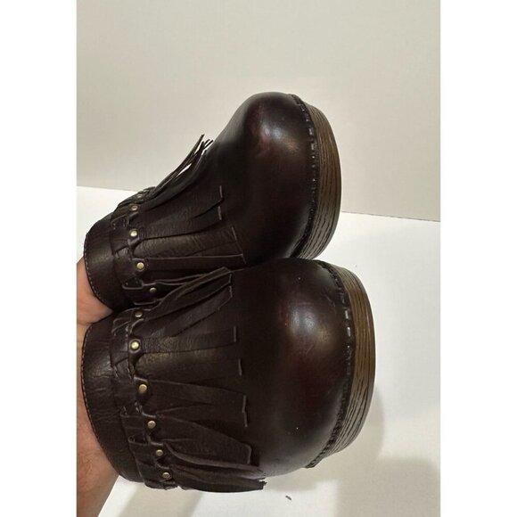 Dansko Deni Mule Clog Fringe Studded Women's Size 41 - Picture 4 of 11